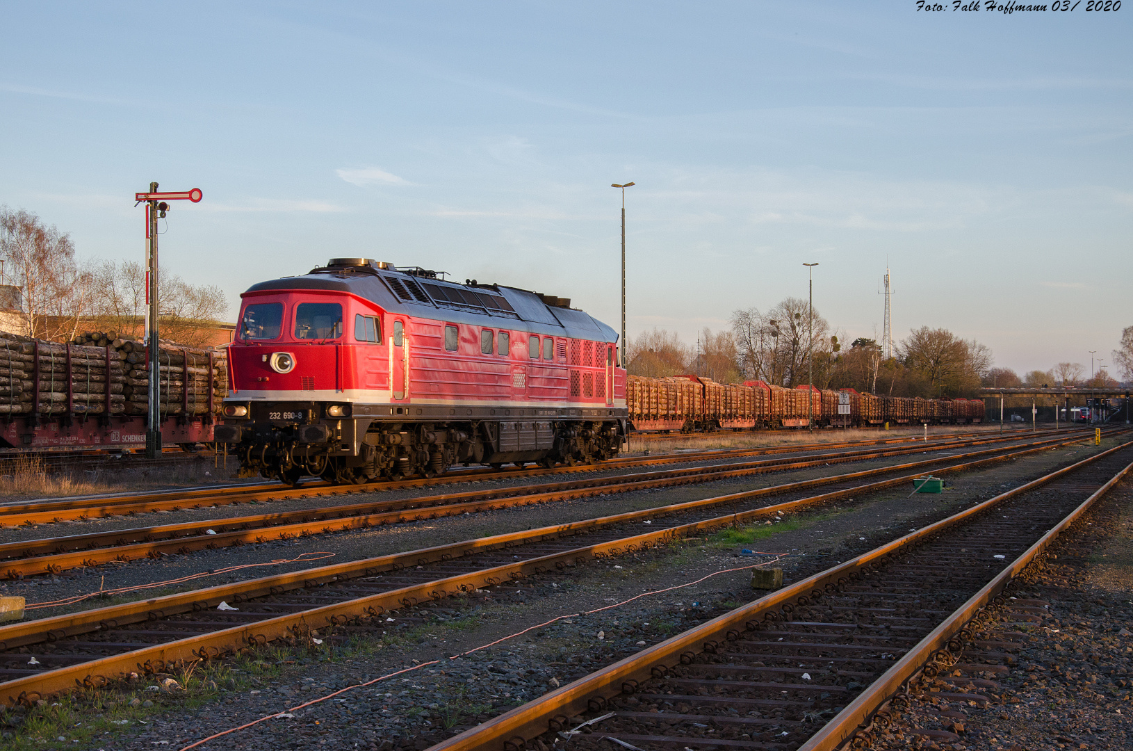 Umsetzvorgang in der tiefstehenden Sonne