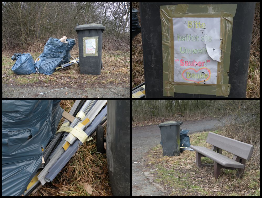 Umweltfrevler waren mal wieder am Werke . Müllentsorgung am Sultmer in Northeim.