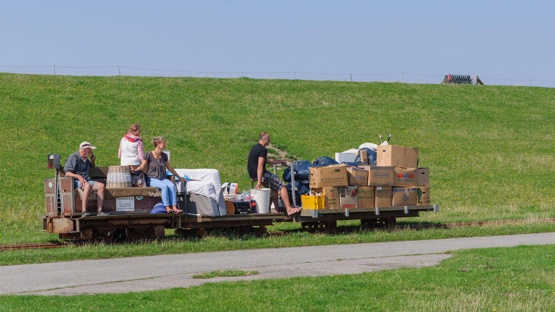 Umzug von der Hallig aufs Festland