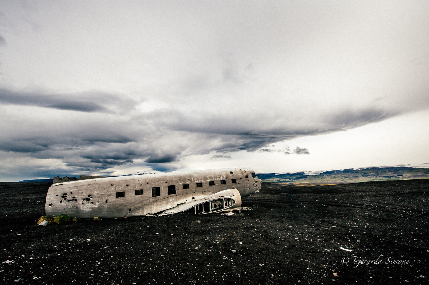 Un aereo abbandonato