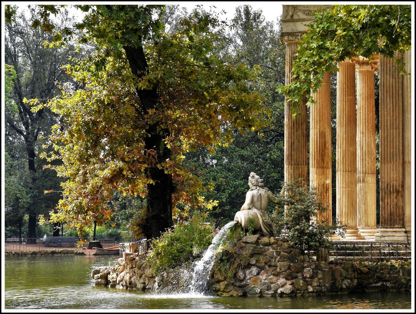 Un angolo d'autunno a Villa Borghese