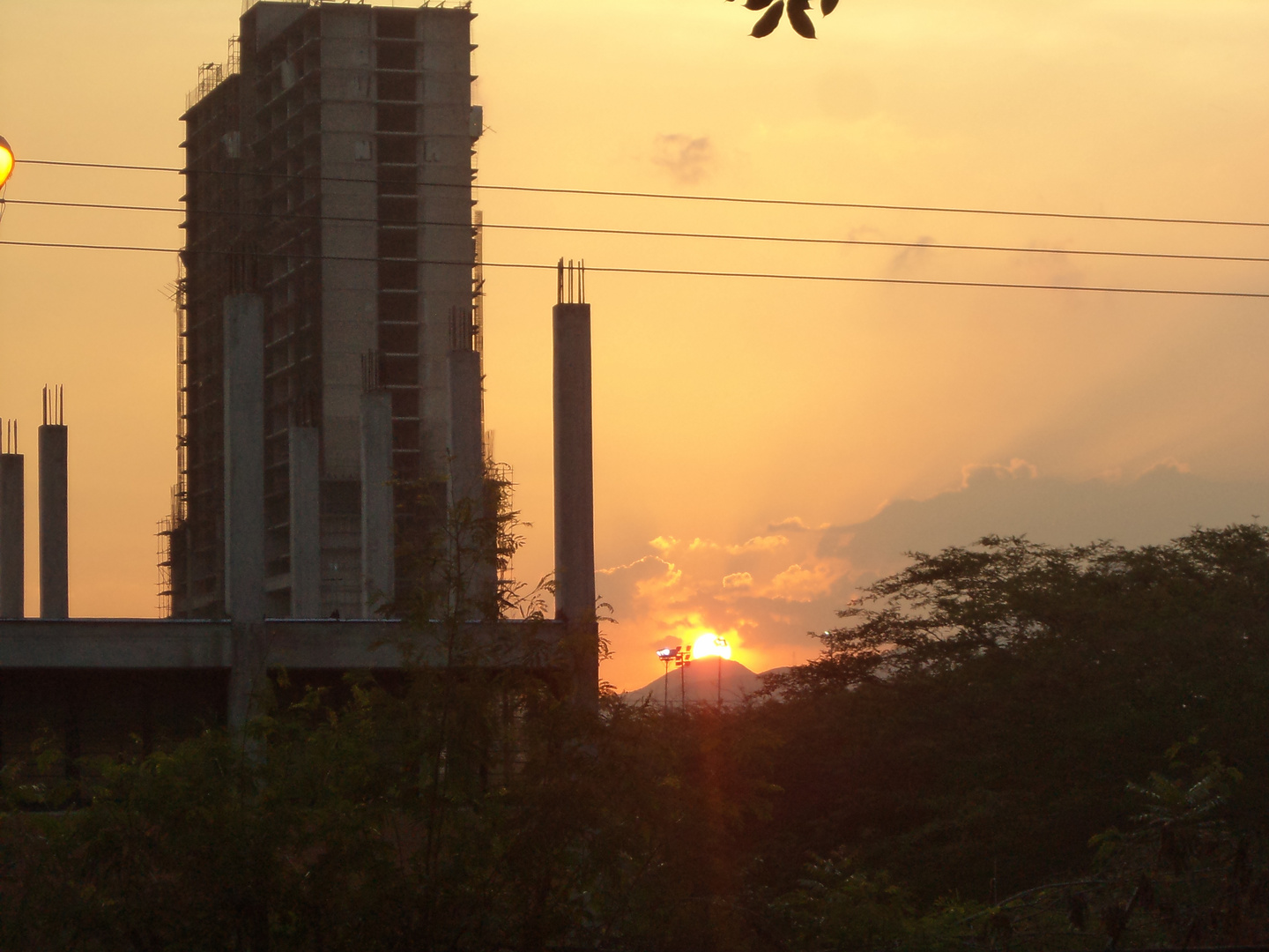 un atardecer