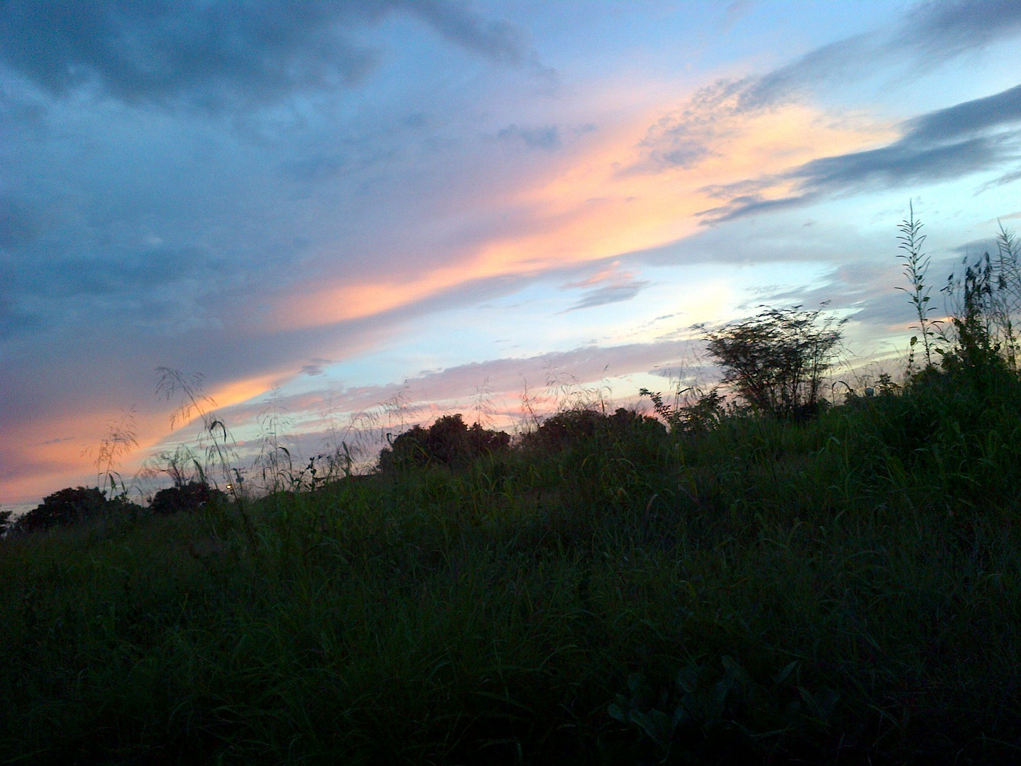 Un atardecer multicolor