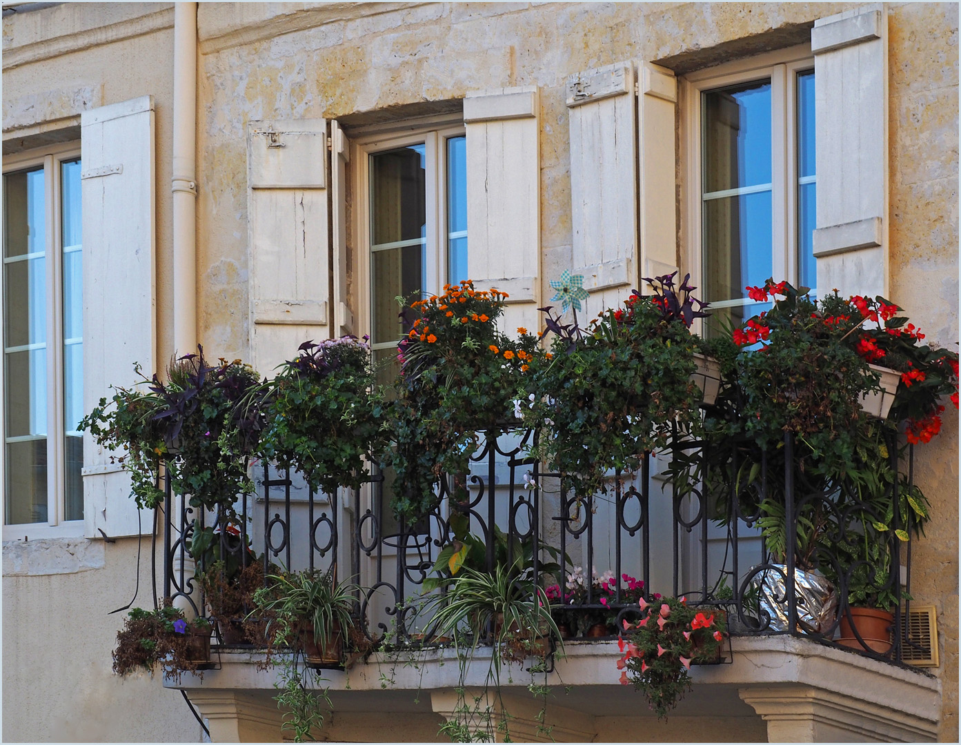 Un balcon fleuri