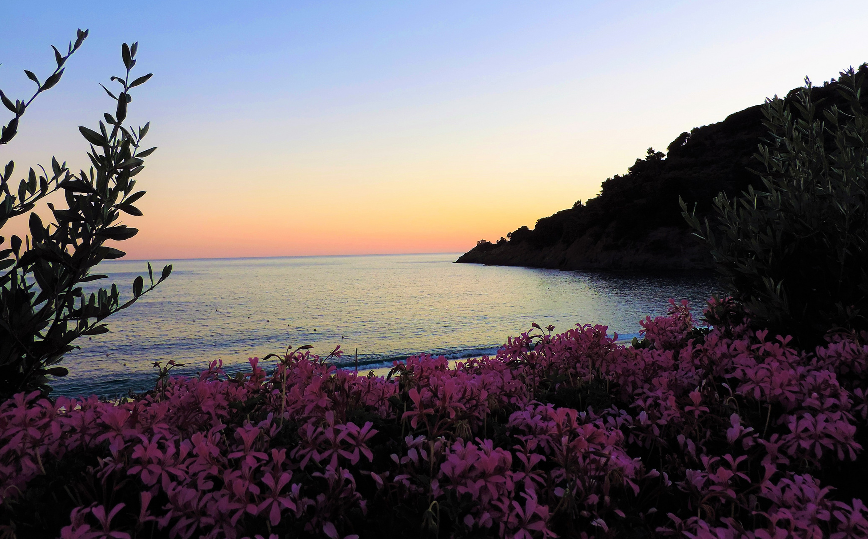 Un balcone fiorito sul mare