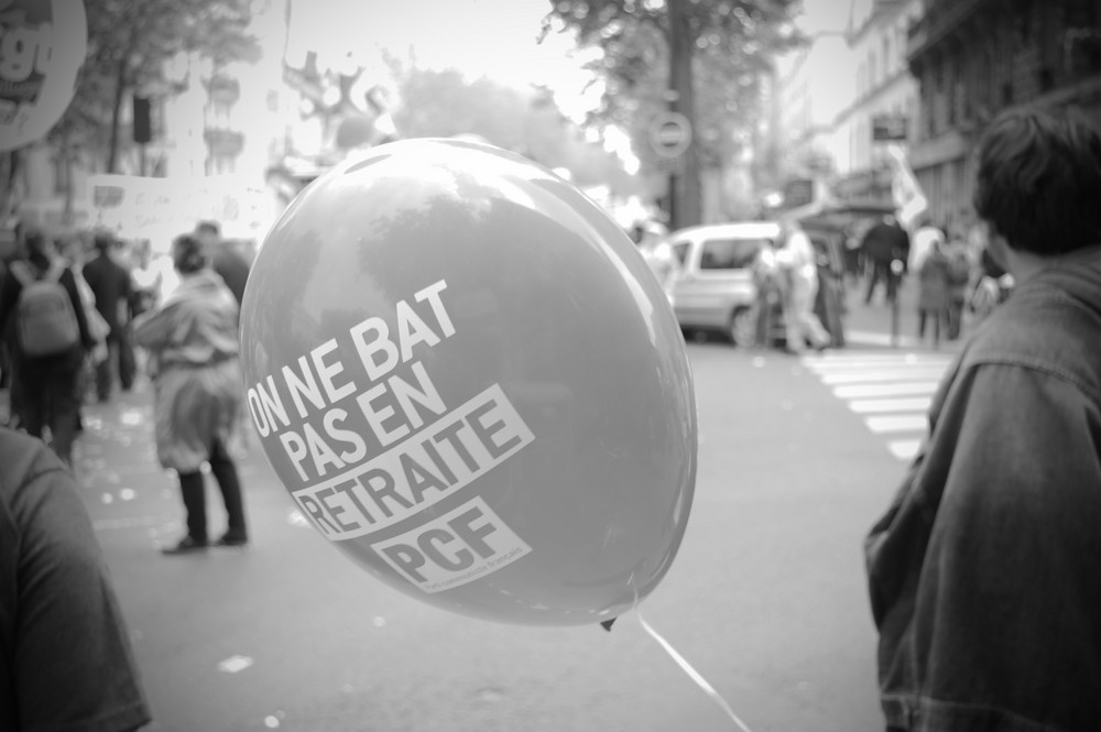 un ballon contestataire