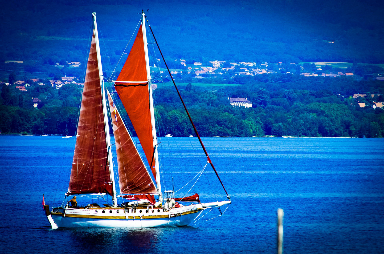 Un bateau à Yvoire