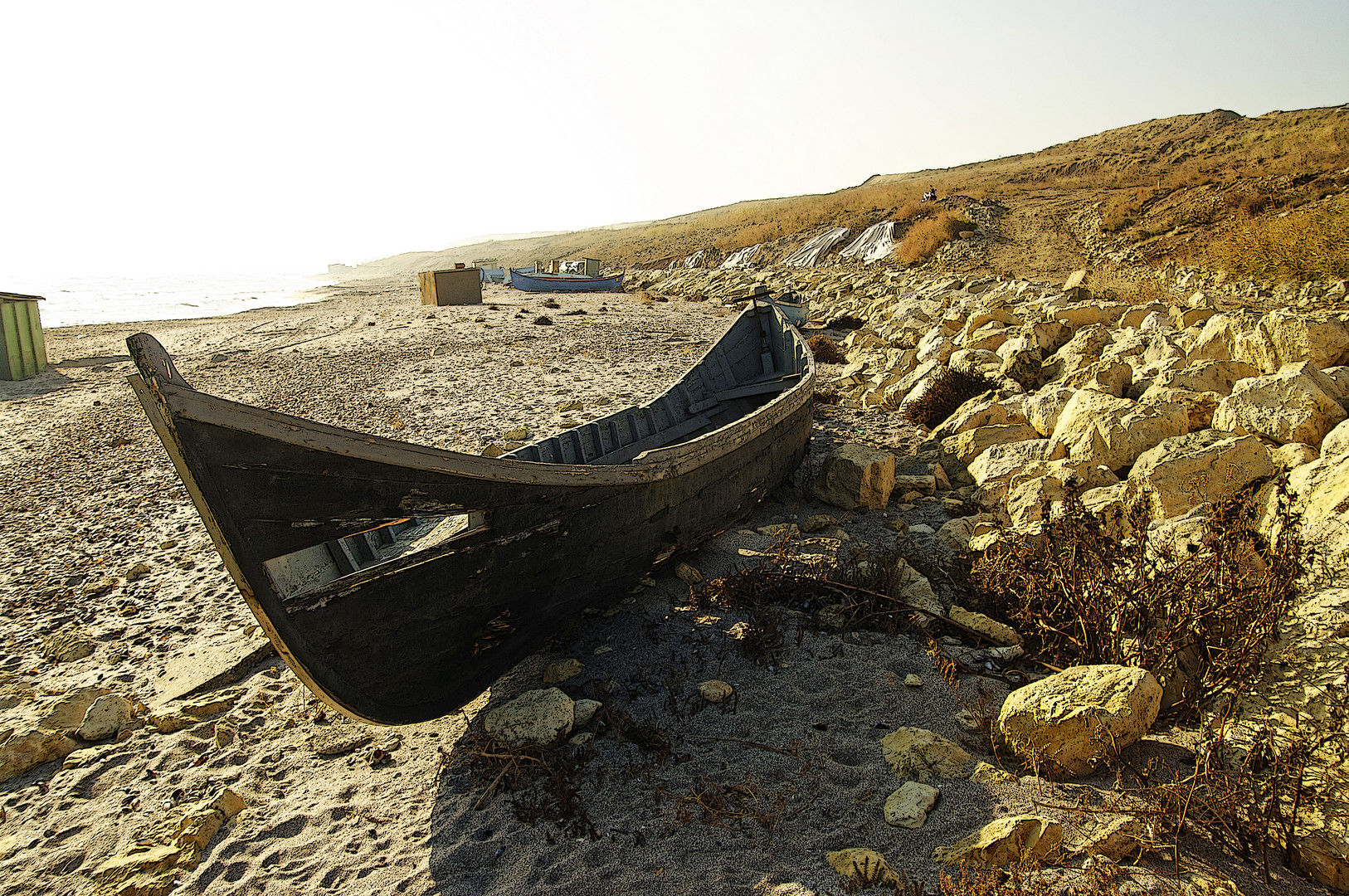 Un bateau abandonné