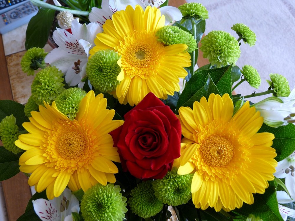 Un bouquet de fleurs