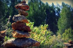 Un cairn en randonnée...