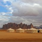 Un camp de tentes à Wadi Rum