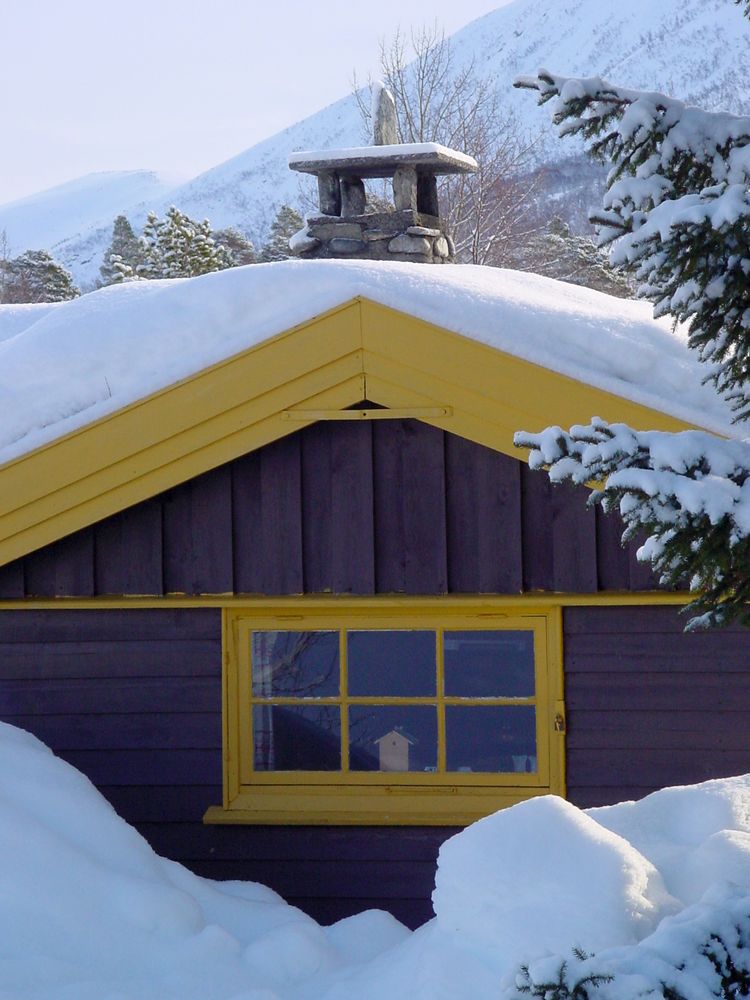 un chalet perdu au nord de la norvège