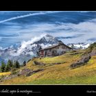 Un chalet, sapin la montagne...........