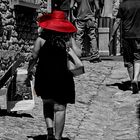 Un chapeau rouge 