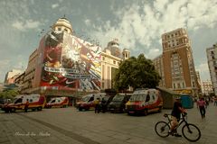 ...un ciclista en Callao...