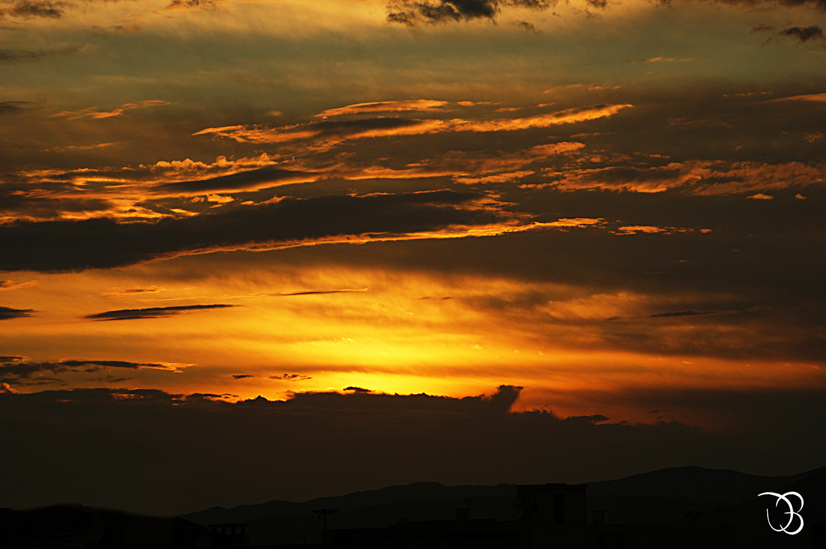 Un ciel de feu.