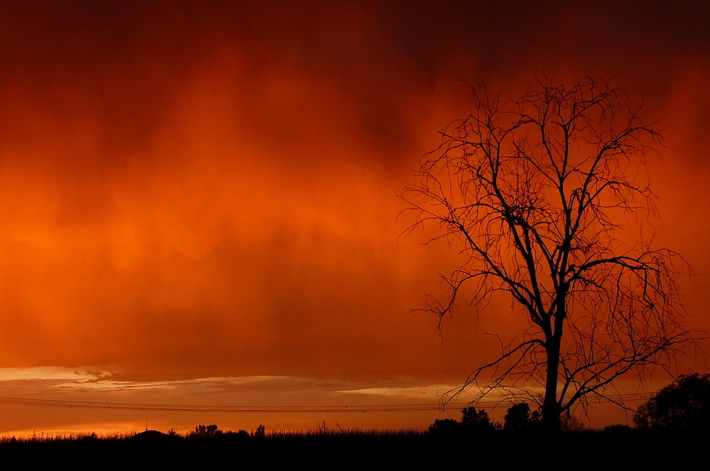 un cielo in fiamme...