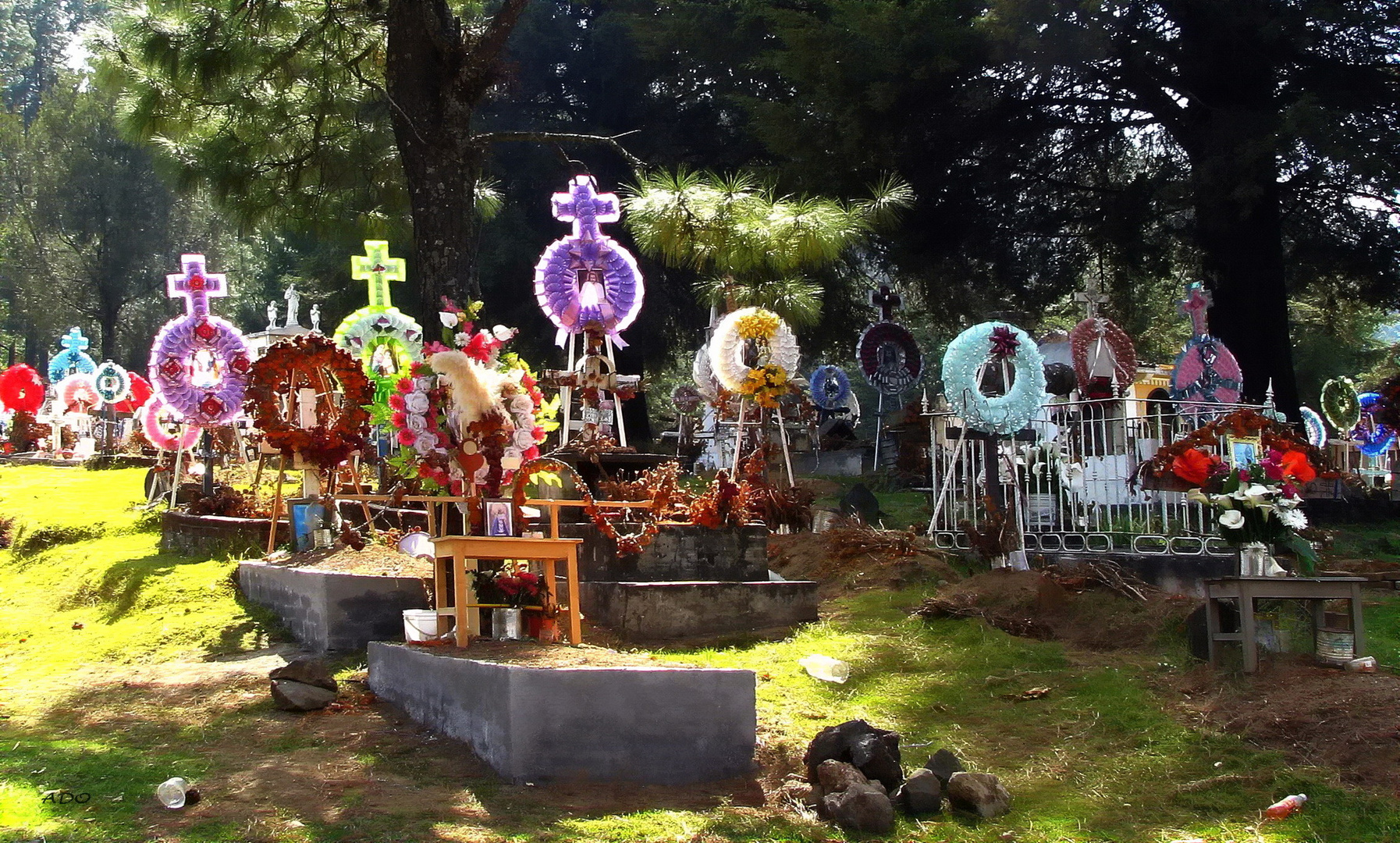 un cimetière de village