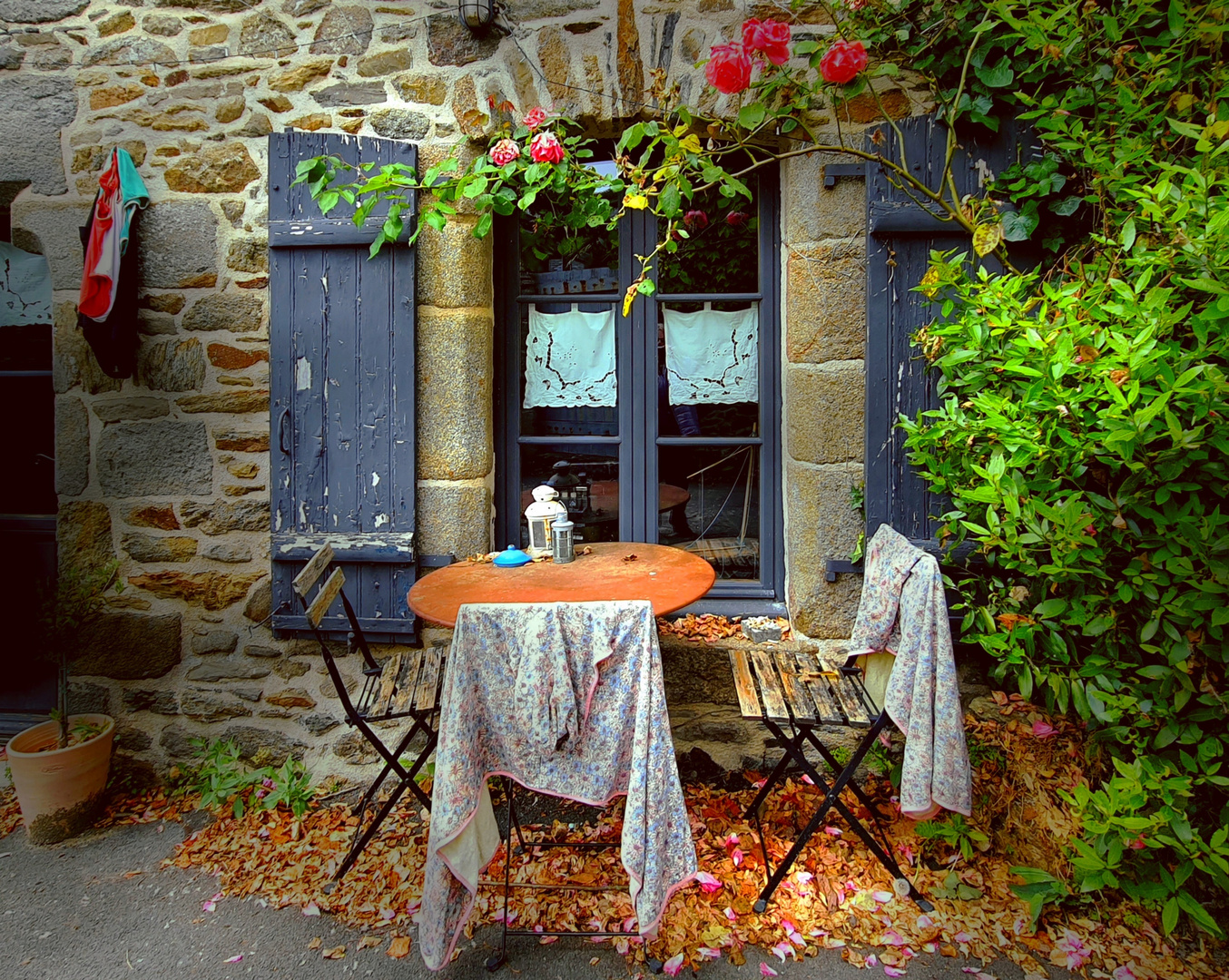 Un coin de trottoir à St-Suliac (35)