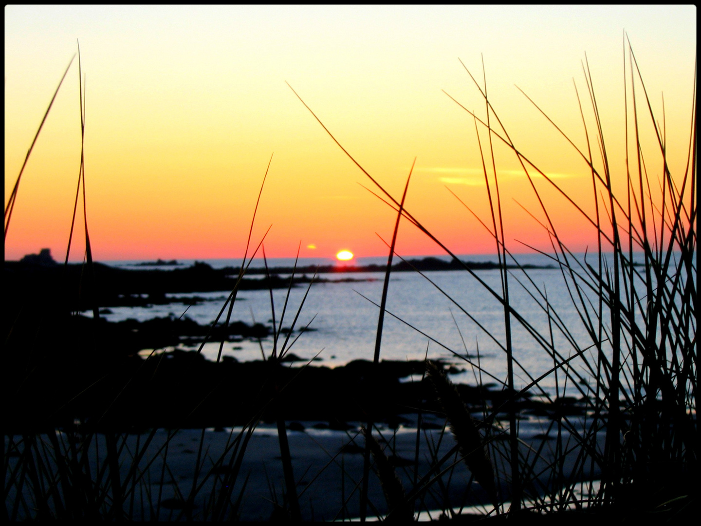 Un coucher de soleil en Bretagne...