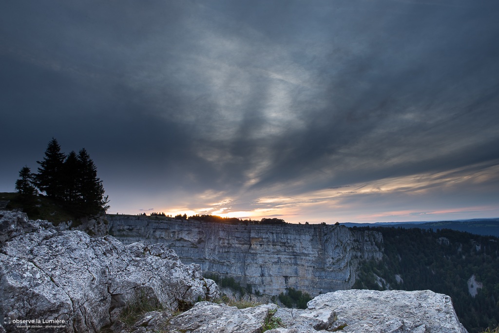 Un coucher sur le Creux