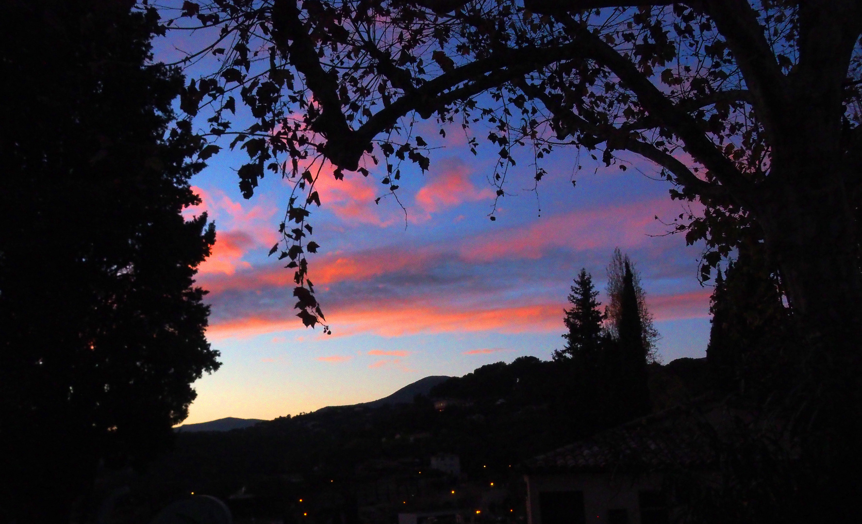 Un crépuscule à Saint-Paul-de-Vence