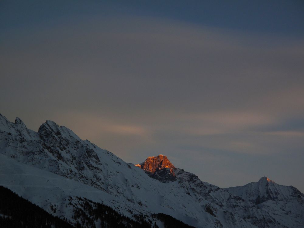 un dernier rayon sur le parrain (val de bagnes)