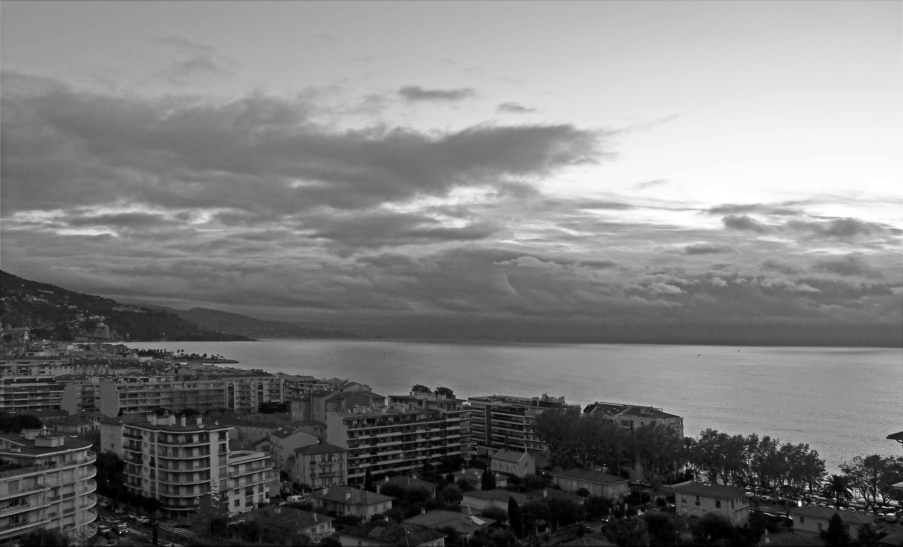 Un des rares jours sans soleil à Menton