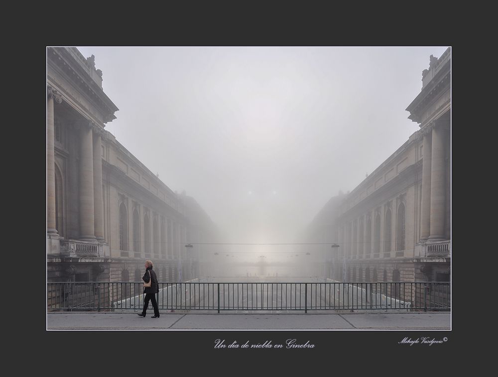 Un día de niebla en Ginebra