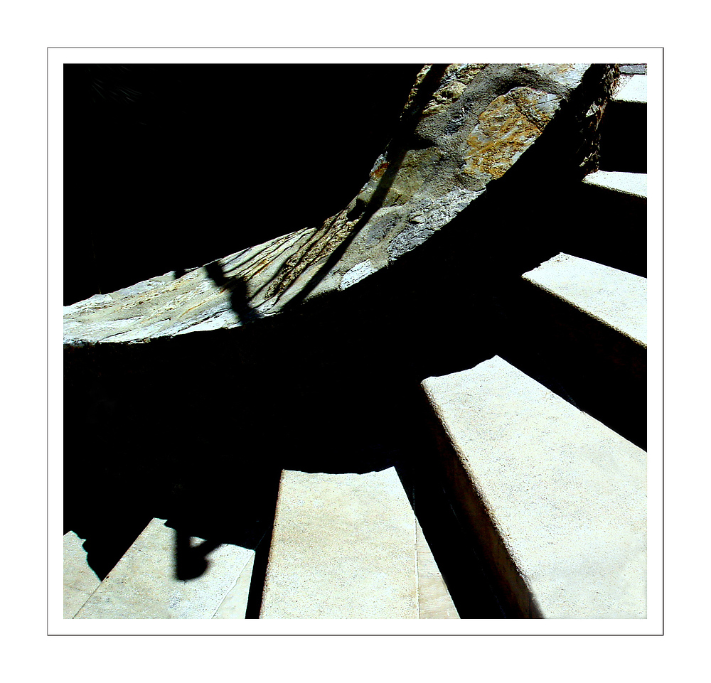 un escalier provencal á Roquebrune / eine provencalische Treppe in Roquebrune