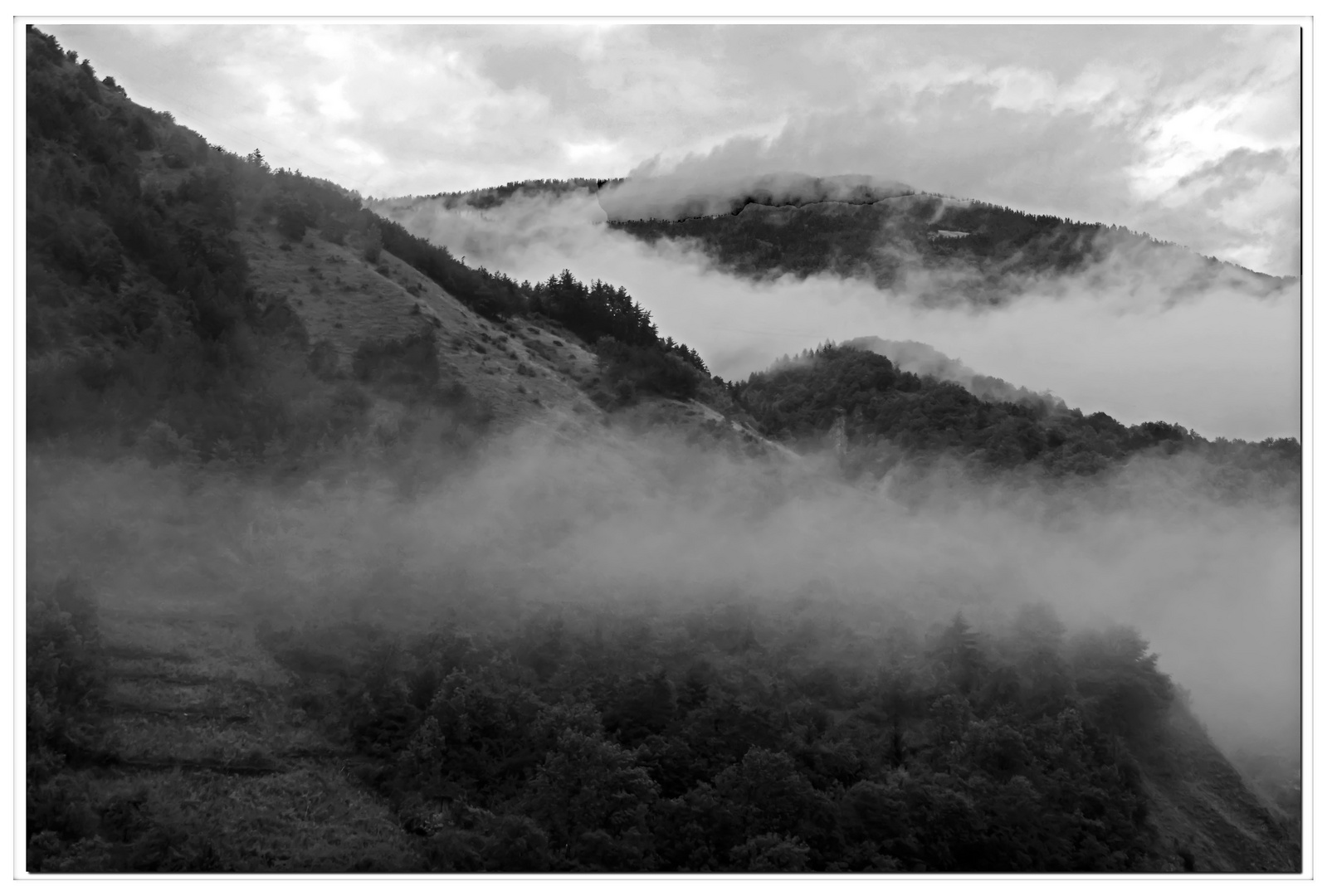 un giorno grigio in montagna ...