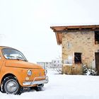 Un giretto nella neve con la 500