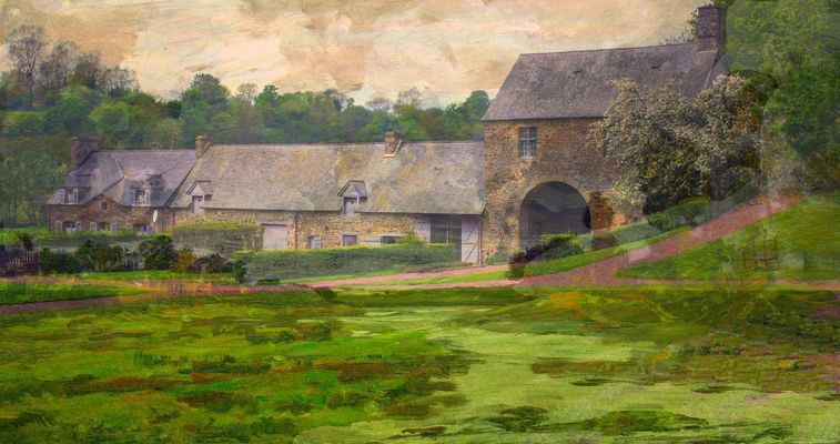 Un hameau dans la Manche