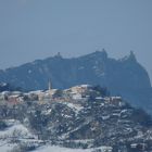 Un insolita visione di San Marino da Onferno (RN)