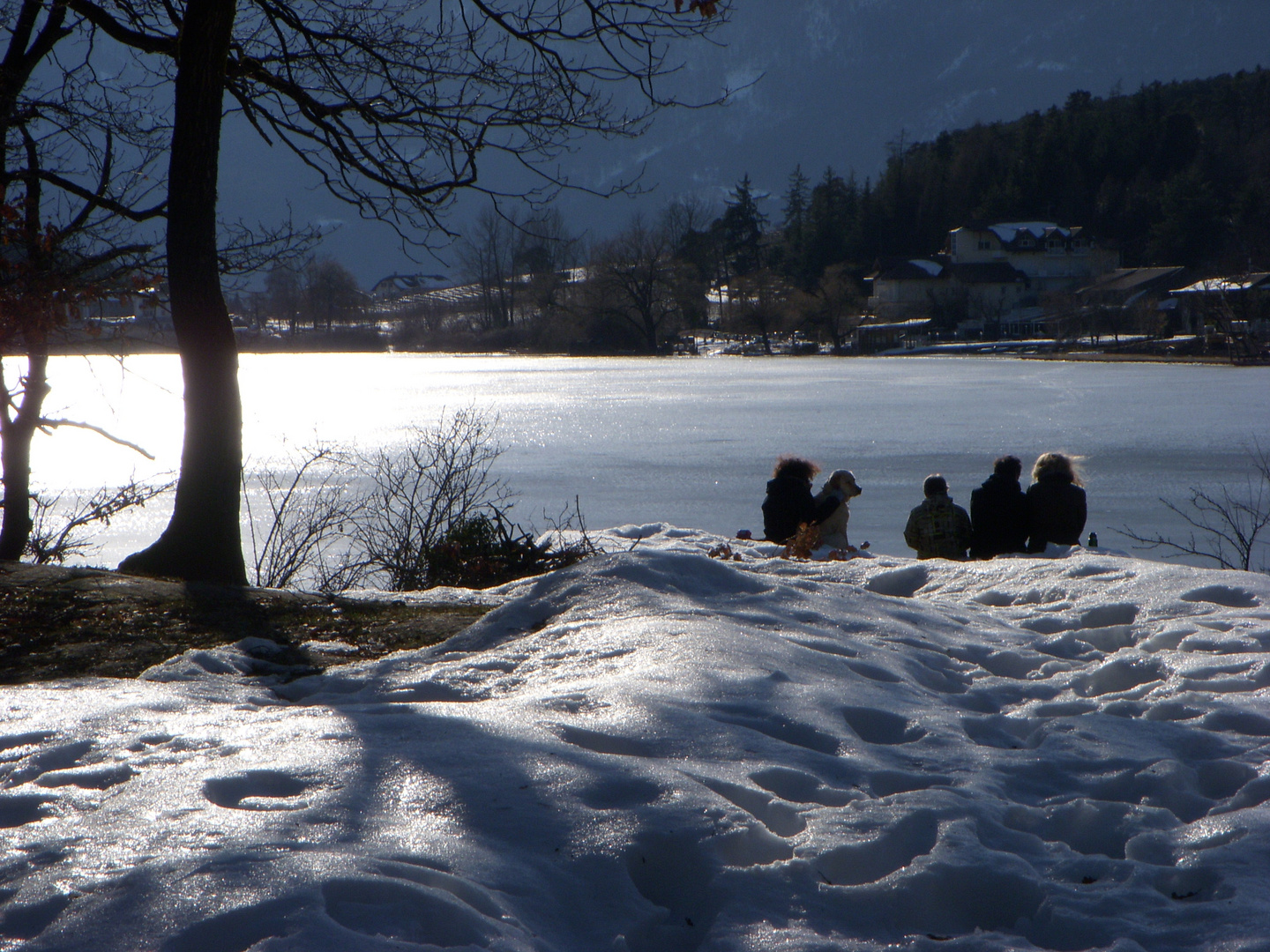 Un lago di ghiaccio