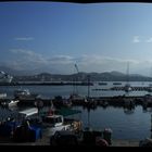 un leve de soleil sur le port d ajaccio