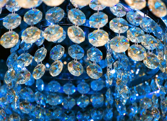 Un lustre en bleu…