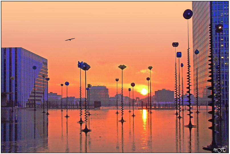 Un matin depuis La Defense.