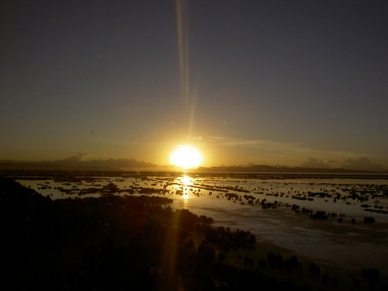 un nuovo giorno sul lago Titicaca