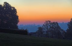 Un paysage gersois à l‘aube