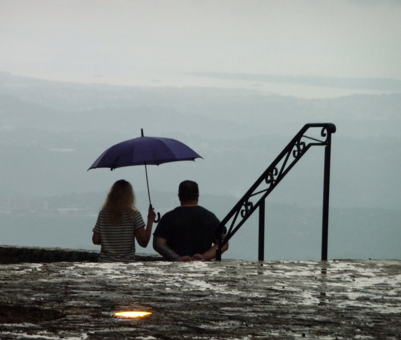 Un petit coin de parapluie ....