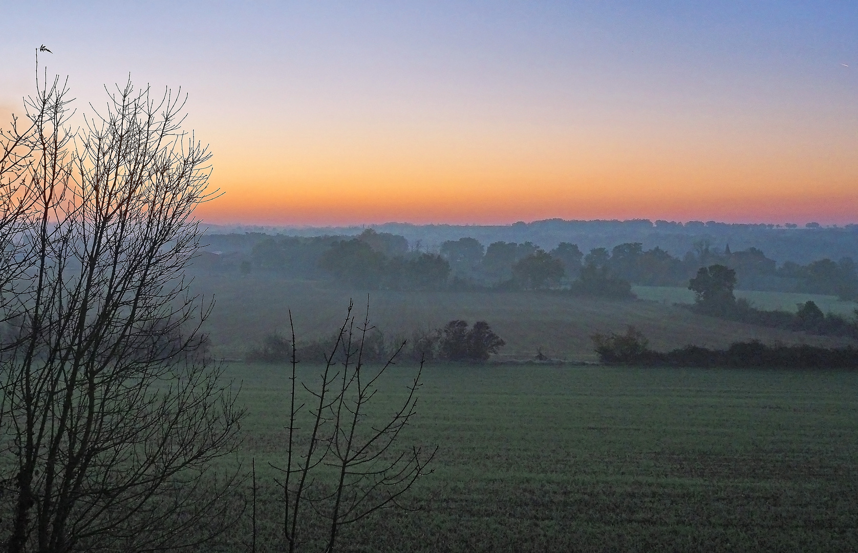 Un petit matin frisquet dans le Gers