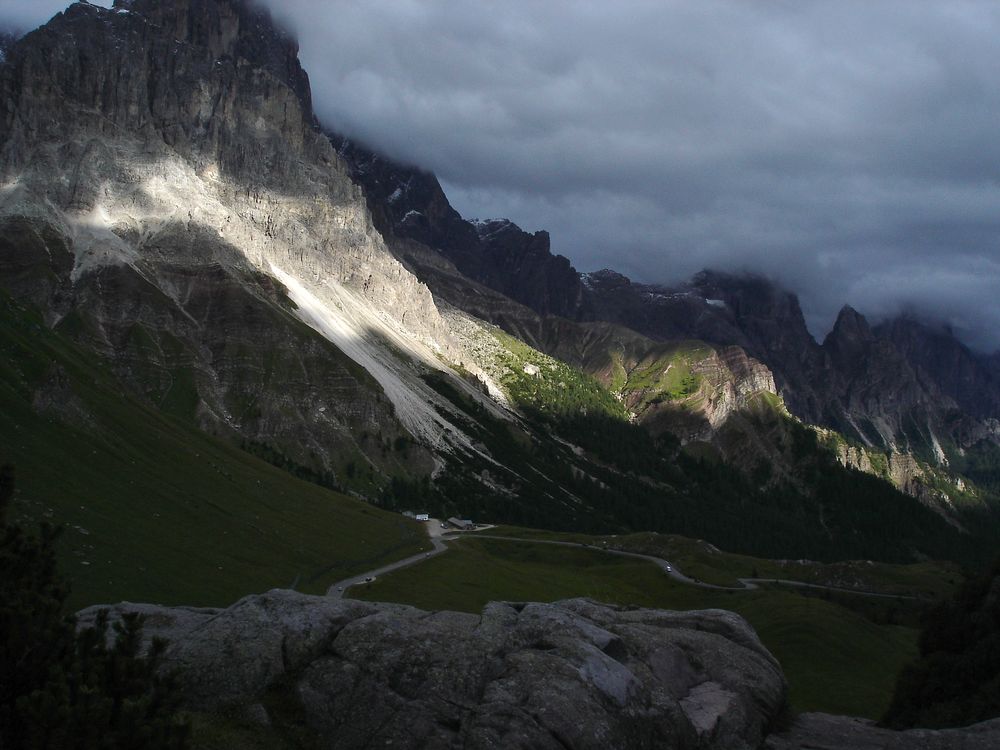 Un raggio di sole in montagna