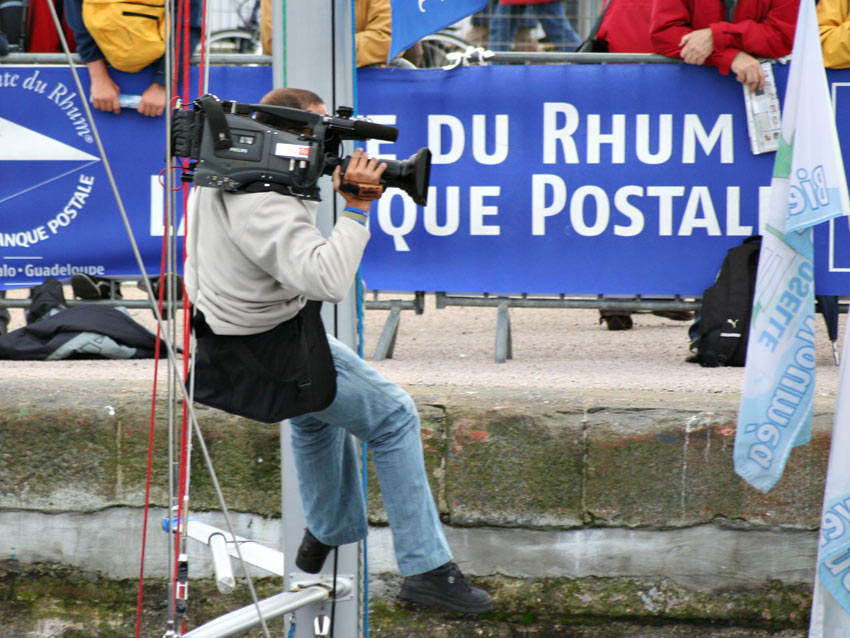 Un reporter acrobate