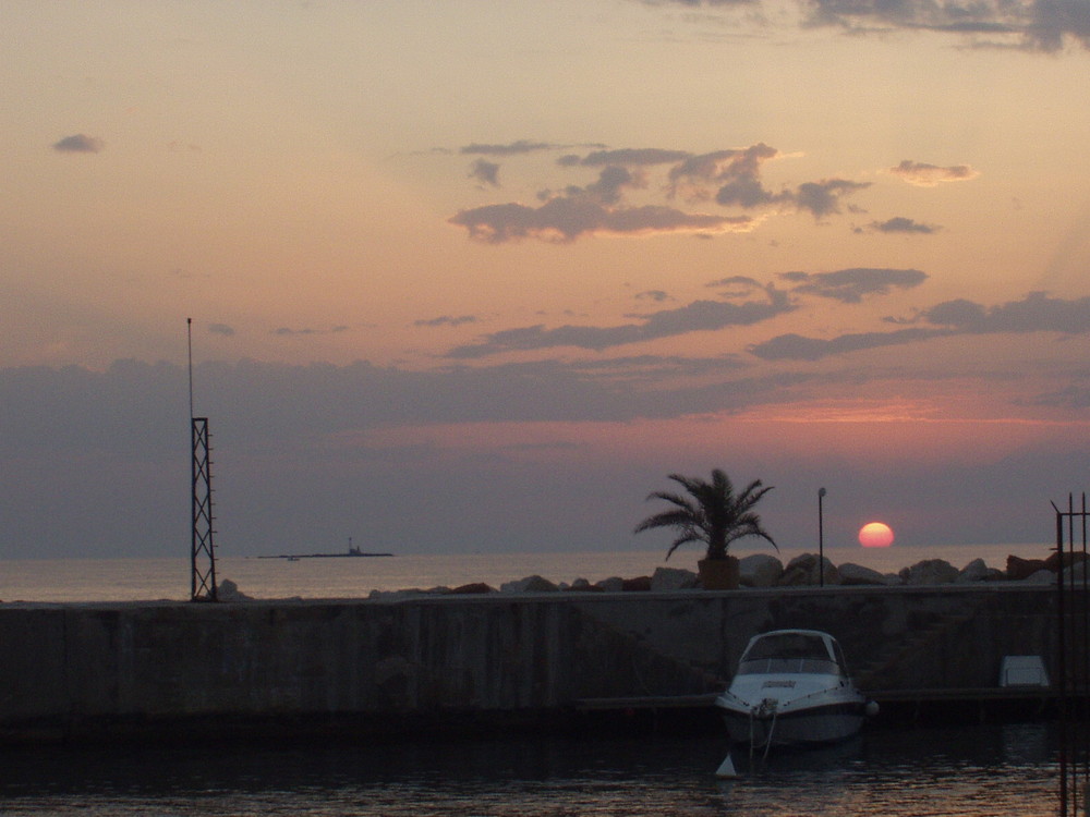 un romantico tramonto