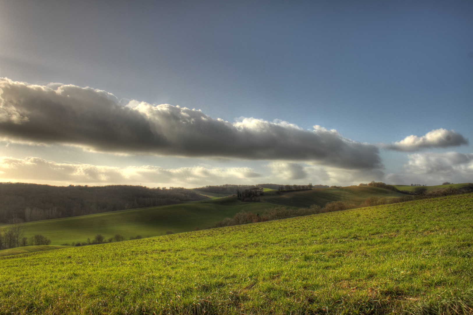 Un rouleau de nuages