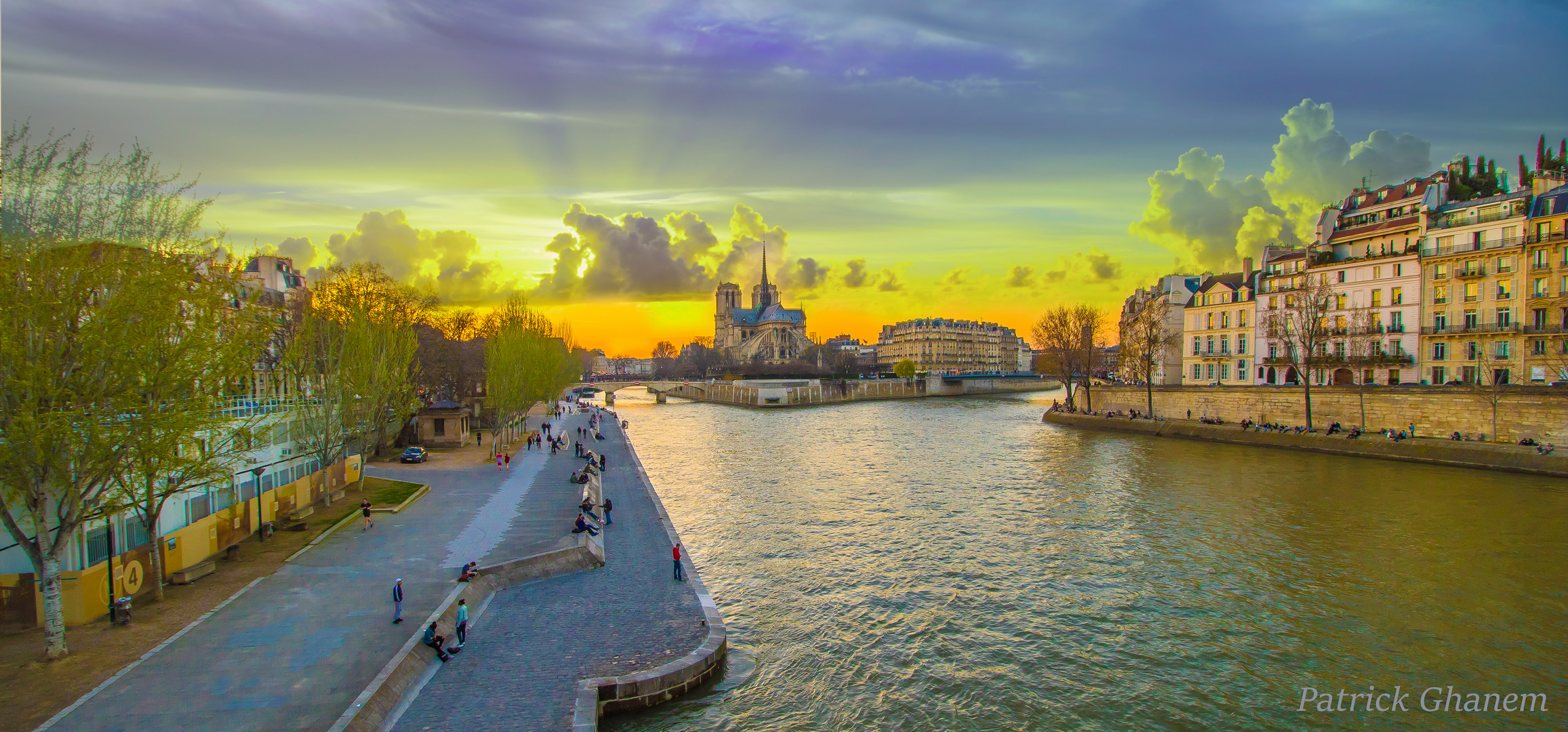 Un soir d'été depuis l’île de st louis  