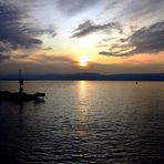 un soir sur le lac Léman 