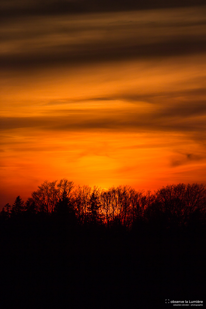 Un soir, un coucher de soleil