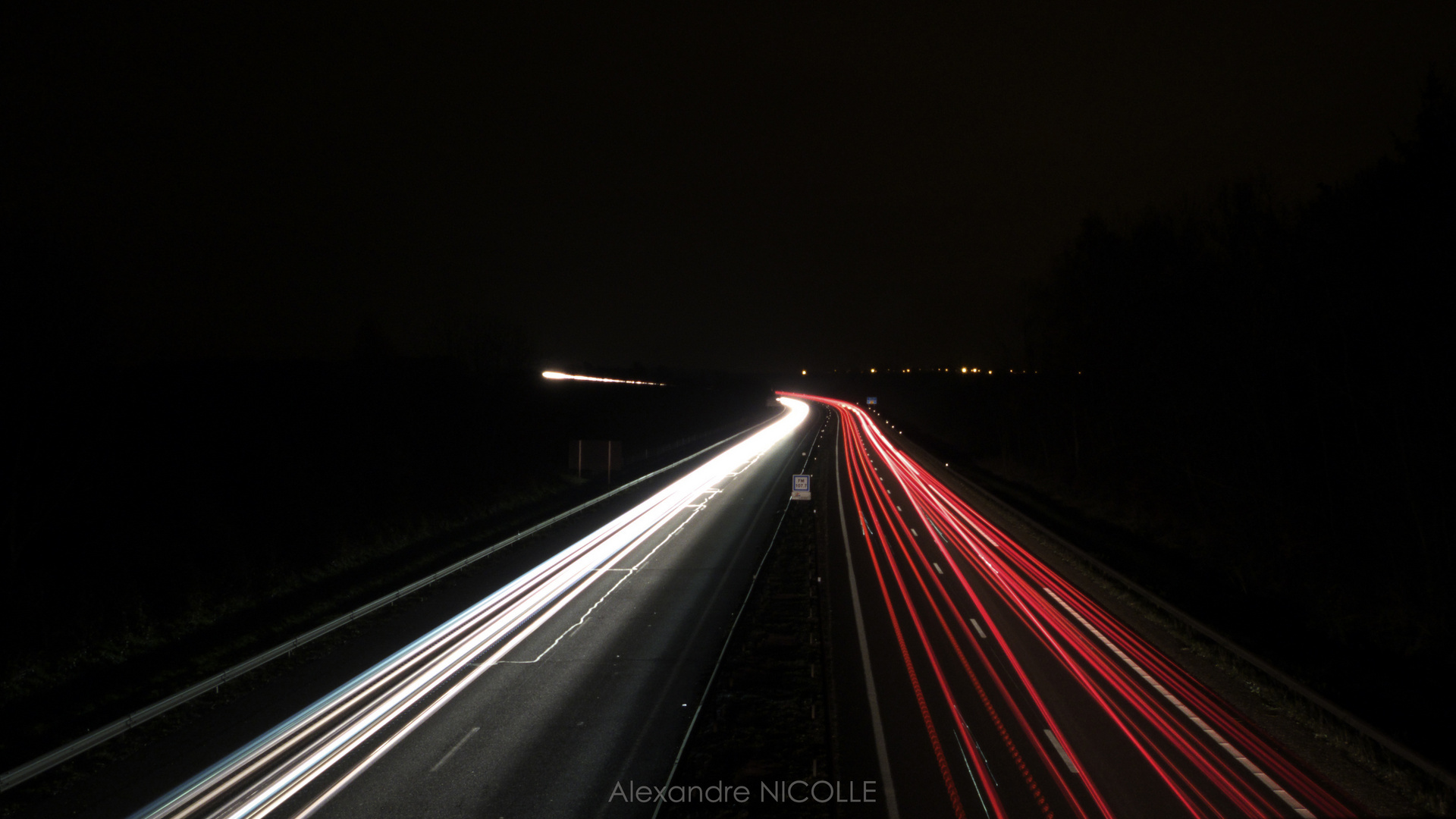 Un soirée d'hiver sur l'Autoroute de l'Est II